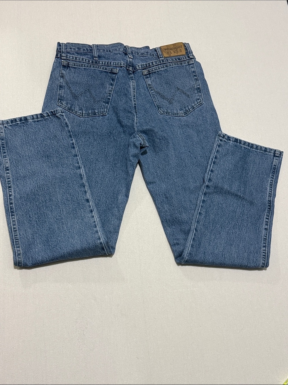 Wrangler Straight Leg Denim Jeans - Blue